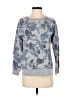 Studio Works Print Blue Pullover Sweater Size S - photo 1