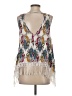 Mittoshop 100% Rayon Ivory Sleeveless Blouse Size S - photo 2
