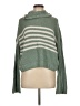 SO Stripes Green Turtleneck Sweater Size M - photo 1