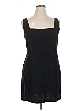 black dress with denim shirt Sustainable denim dress | Ella Denim Dress - BlackDip