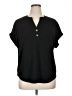Unbranded Black Short Sleeve Henley Size XL - photo 1