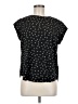 Monday Fun 100% Polyester Stars Black Short Sleeve Blouse Size M - photo 1