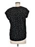 Monday Fun 100% Polyester Stars Black Short Sleeve Blouse Size M - photo 2