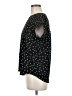 Monday Fun 100% Polyester Stars Black Short Sleeve Blouse Size M - photo 5