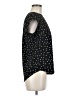 Monday Fun 100% Polyester Stars Black Short Sleeve Blouse Size M - photo 4