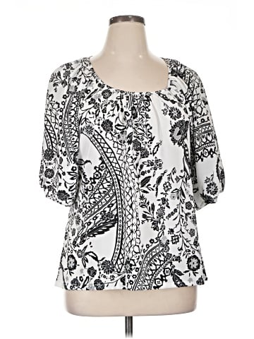 Essentials 3/4 Sleeve Blouse (view 1)