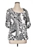 Essentials 100% Polyester White 3/4 Sleeve Blouse Size XL - photo 1