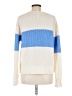 Hippie Rose Color Block Blue Pullover Sweater Size M - photo 2