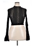Unbranded Black Long Sleeve Blouse Size XL (estimated) - photo 1