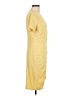 AVLN Studio Solid Yellow Casual Dress Size M - photo 4