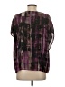 Scoop 100% Polyester Purple Short Sleeve Blouse Size S - photo 2