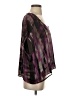 Scoop 100% Polyester Purple Short Sleeve Blouse Size S - photo 4