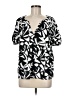 A New Day Black Short Sleeve Blouse Size M - photo 1