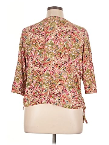 Caribbean Joe 3/4 Sleeve Blouse (view 2)