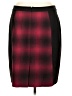 Halogen Plaid Burgundy Formal Skirt Size 16 - photo 2