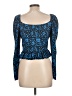 Zara Blue Long Sleeve Top Size L - photo 2