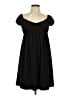 Muse Solid Black Casual Dress Size 10 - photo 1