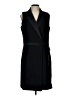 Ecru 100% Polyester Black Cocktail Dress Size 10 - photo 1