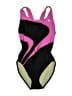 TYR Color Block Black Pink One Piece Swimsuit Size Sm (32) - photo 1