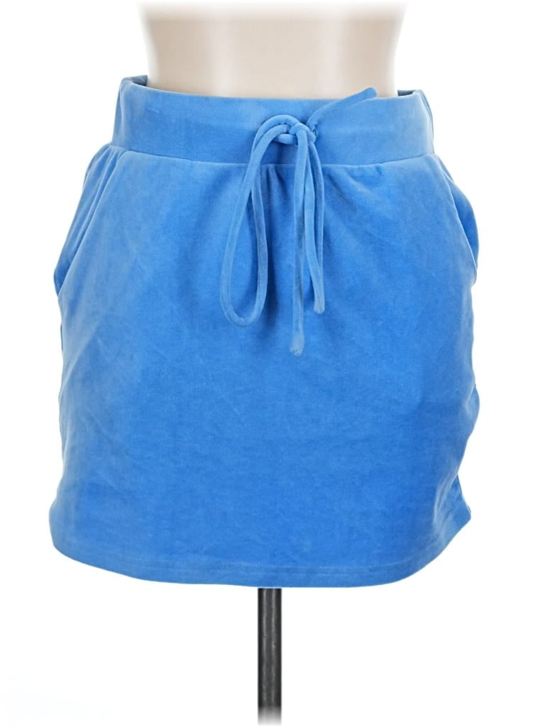 Pre-owned Fashion Nova Casual Skirt In Blue
