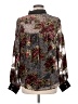 Fate 100% Polyester Floral Black Long Sleeve Blouse Size M - photo 2