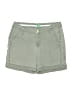 Worn Solid Green Khaki Shorts Size 8 - photo 1