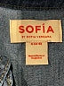 SOFIA 100% Cotton Blue 3/4 Sleeve Button-Down Shirt Size S - photo 7