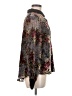 Fate 100% Polyester Floral Black Long Sleeve Blouse Size M - photo 4