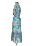 J.Crew 100% Polyester Tropical Blue Casual Dress Size XS - photo 5
