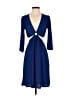 Monteau 100% Polyester Blue Casual Dress Size S - photo 2