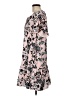 Parker 100% Polyester Print Pink Casual Dress Size M - photo 5