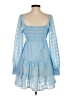 Assorted Brands 100% Polyester Checkered-gingham Blue Casual Dress Size S - photo 2