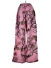 Shein Print Pink Casual Pants Size 4 - photo 2