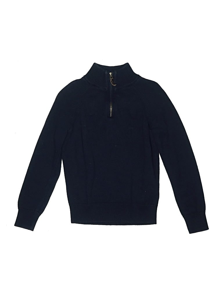 Pre-owned Crewcuts Kids' Pullover Sweater In Blue