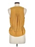 FRAME 100% Polyester Yellow Sleeveless Blouse Size M (estimated) - photo 2