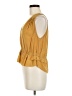 FRAME 100% Polyester Yellow Sleeveless Blouse Size M (estimated) - photo 5