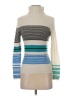 Zara Stripes Silver Turtleneck Sweater Size S - photo 1