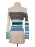Zara Stripes Silver Turtleneck Sweater Size S - photo 2
