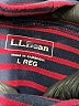 L.L.Bean 100% Cotton Stripes Burgundy Turtleneck Sweater Size L - photo 7