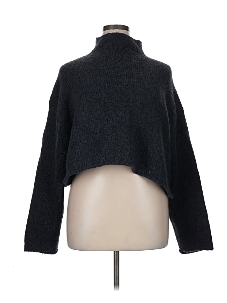 Pre-owned Zara Turtleneck Sweater In Black