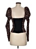 WeWoreWhat Black Long Sleeve Top Size 6 - photo 2
