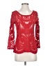 Express 100% Cotton Red 3/4 Sleeve Top Size S - photo 1