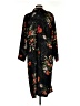 Lush 100% Polyester Black Tan Kimono Size M - photo 2