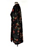 Lush 100% Polyester Black Tan Kimono Size M - photo 5
