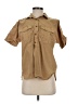 J.Crew 100% Cotton Tan Short Sleeve Blouse Size 0 - photo 1