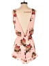 Fashion Nova 100% Polyester Floral Pink Romper Size S - photo 2