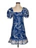FARM Rio 100% Cotton Paisley Blue Cocktail Dress Size S - photo 1