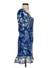 FARM Rio 100% Cotton Paisley Blue Cocktail Dress Size S - photo 4