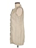 Zara Tan Sleeveless Button-Down Shirt Size M - photo 5