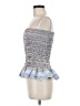showpo 100% Polyester Blue Tube Top Size 8 - photo 5
